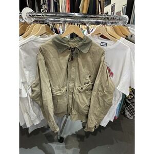 Vintage 90s The Australian Outback Collection Tan Full Zip Utility Jacket Size L